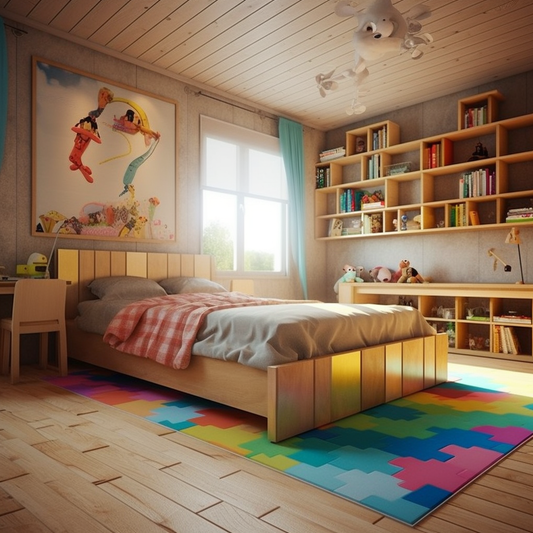 Wooden bed