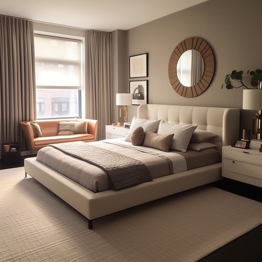 White king bed