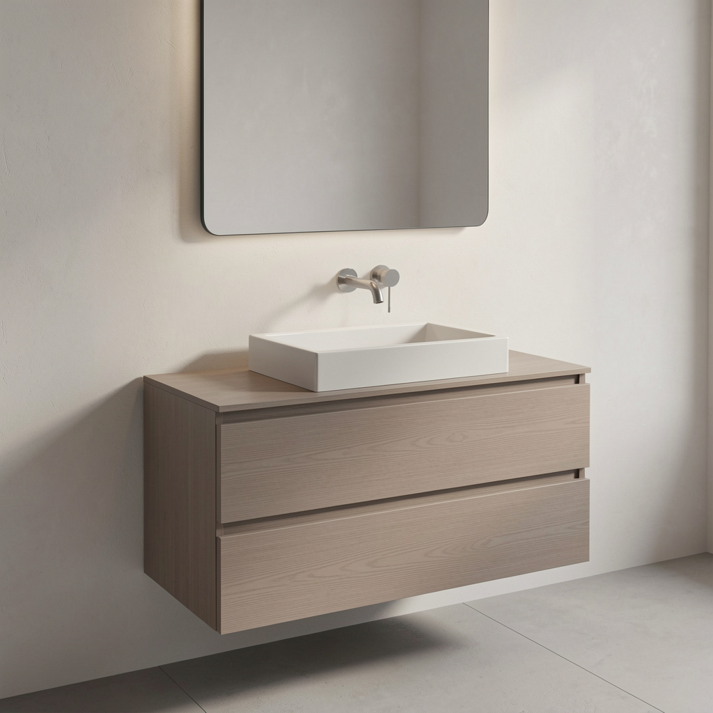 Light Wood Vanity